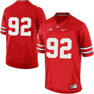 Ohio State Buckeyes Men's Only Number #92 Red Authentic Nike College NCAA Stitched Football Jersey XC19A37SJ